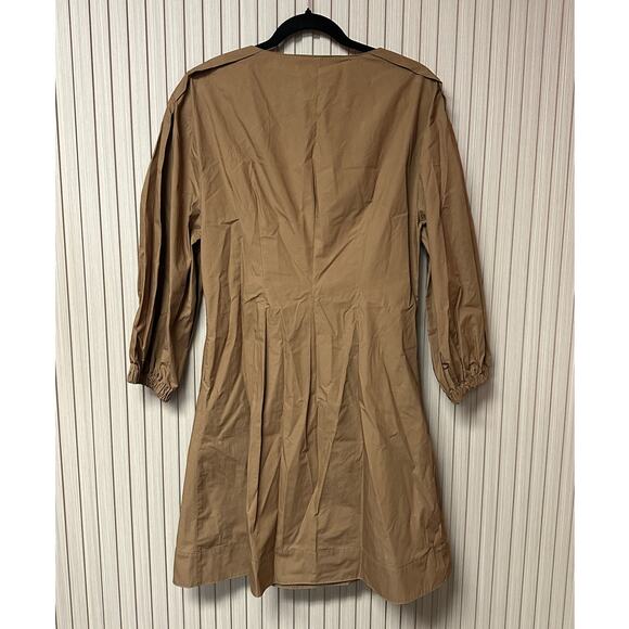 Simona Corsellini Tie Waist Short Dress Brown Size EU 42 / US 6 - Picture 2 of 12